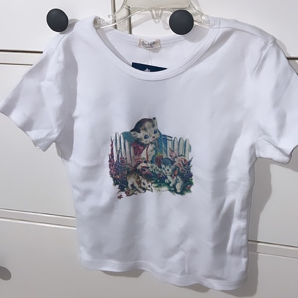 Brandy Melville Tops Brandy Melville Ashlyn Kittens Top Poshmark